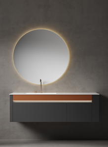 <span class=keywords><strong>GODI</strong></span> lujo estilo europeo moderno diseño Simple montaje en pared baño de madera tocador gabinete espejo inteligente al por mayor para hoteles - Product Image 4