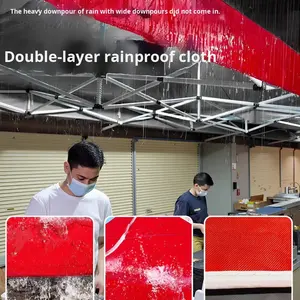 Carpa de Cuatro Patas con Estructura de Hierro, Impermeable, con Protección Solar, <span class=keywords><strong>3x3</strong></span> M, <span class=keywords><strong>Toldo</strong></span> de Oxford Extra Grueso para Verano 2025, para Exteriores - Product Image 3