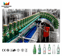 Machine de remplissage automatique électrique de bouteilles en verre pour boissons gazeuses 4000-20000 BPH 250ml/500ml Précision 1mm Prix usine CE