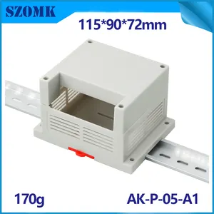 Ép nhựa mô-đun PLC ổ cắm hộp nhựa Din Rail PLC bao vây hộp điều khiển công nghiệp cho thiết bị điện tử PCB