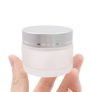 Envase de Vidrio Esmerilado Ecológico con Tapa Dorada, Plateada o Rosa, Personalizado, de 30g, 50g, 80g, para Cosméticos, Cremas y Productos Faciales - Product Image 4