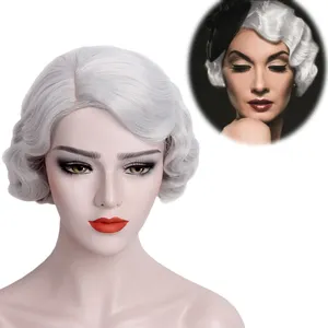 China Manufactory Other Synthetic Wigs: 1930s Finger Wave Style Retro Wig
