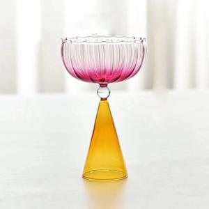 L <span class=keywords><strong>Design</strong></span> unico all'ingrosso alta borosilicato a strisce di <span class=keywords><strong>vetro</strong></span> di vino calice di <span class=keywords><strong>caffè</strong></span> tazza di <span class=keywords><strong>vetro</strong></span> soffiato a mano - Product Image 6