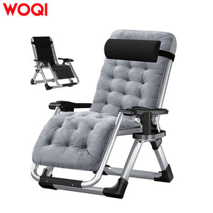 Chaises de camping WOQI, fabrication d'usine, haute qualité, ultralégères, métalliques, pliantes, portables, chaise-lit de plage avec coussin en maille - Product Image 2