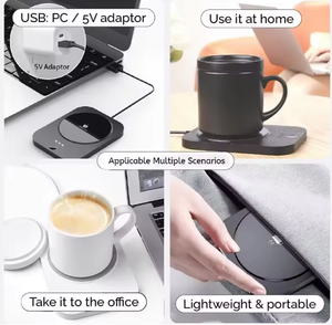 <span class=keywords><strong>Taza</strong></span> Inteligente con Calentador de Diseño Novedoso, Control de Temperatura Termostático de 55 Grados, Logotipo Personalizado, <span class=keywords><strong>Taza</strong></span> de Cerámica <span class=keywords><strong>Autocalentable</strong></span> - Product Image 4