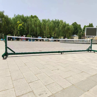 Red de Pickleball Plegable, Desmontable, Móvil, Resistente, con Soporte, Portátil para Niños, Impermeable, Ajustable, con Ruedas para Entrenamiento en Interiores/Exteriores