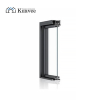 Portes et fenêtres en aluminium, cloisons intérieures, porte coulissante pliante, porte pliante en aluminium double couche insonorisée de haute qualité