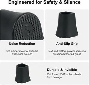 Cubiertas Antideslizantes para Tacones, Protectores de Tacones de Repuesto, Tapas para Tacones Altos para Grava, Zonas Húmedas y Eventos al Aire Libre - Product Image 4