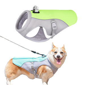 เสื้อกั๊กทำความเย็นสำหรับสุนัขแบบพับได้ ปรับขนาดได้ กันน้ำ ดีไซน์สะท้อนแสง ป้องกันรังสียูวี ผลิตจากโพลีเอสเตอร์ เหมาะสำหรับฤดูร้อนและกิจกรรมกลางแจ้ง - Product Image 2