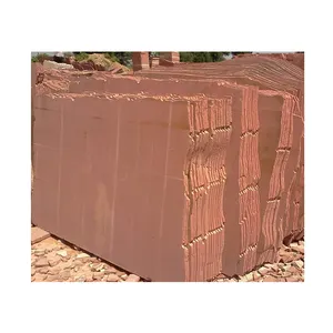Lastricatori di arenaria rossa di Agra prezzo economico pietra per lastricati del vialetto in vendita imballaggio di superficie all'aperto diviso in legno grigio personalizzato