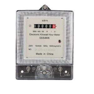 جهاز قياس الطاقة الرقمي الكيلووات ساعة واط KWh شاشة مراقبة 220 فولت عداد طاقة كهربائي أحادي الطور مع كتلة طرفية - Product Image 5