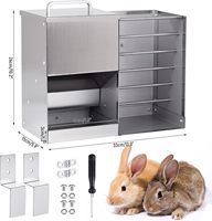 Mangeoire à foin 2 en 1 Oniya avec bac à litière, ensemble de mangeoire à foin de 5 L et mangeoire à foin pour petits animaux pour cochon d'Inde, chinchilla, lapin