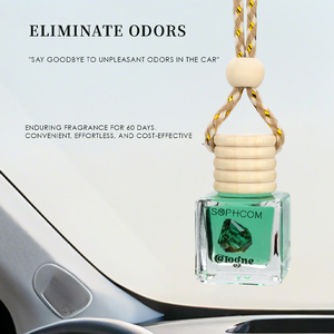 Vente en gros de diffuseur d'huile de parfum suspendu pour désodorisant de voiture de 8ml Diffuseur d'huiles essentielles de longue durée Aromathérapie automobile - Product Image 3