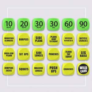 Usa Mairun Dados de Ejercicio Divertidos, Dados de Fitness Cuadrados de PU de 6 Caras, Equipo de Ejercicio Dinámico Ideal para Clases Individuales y Grupales - Product Image 4