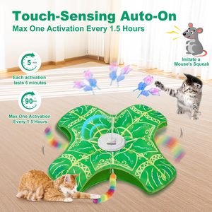 Juguete Interactivo Inteligente para Gatos, Pájaro Volador Eléctrico Ecológico, Juguete para Mascotas con Plumas, Moderno y Bonito, para Jugar al Escondite en Interiores - Product Image 3