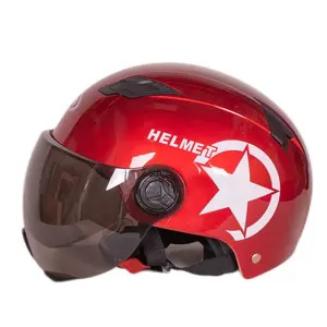 PP半面摩托车头盔夏季哈雷戴维森摩托车头盔耳机