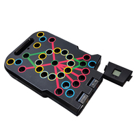 Planche de pompes professionnelle 60-en-1 portable avec compteur numérique intelligent et minuteur, barre de pompes pliable