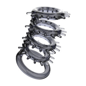 Spiked dương vật Vòng Đồ chơi tình dục với O Vòng thiết kế trì hoãn xuất tinh khóa mạnh mẽ massage âm đạo g Kích thích tại chỗ các cặp vợ chồng niềm vui - Product Image 1