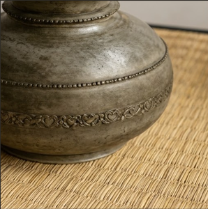 Lot de 3 pots de fleurs en céramique Art Déco HEXAGON - Ligne droite (Rond 20x24cm) - Décoration de table durable pour intérieur - Product Image 6