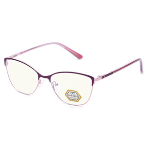 Lunettes anti-lumière bleue œil de chat gris à monture complète, unisexe, pour visage ovale adulte 5115 - Product Image 2