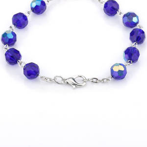 2024 Komi <span class=keywords><strong>Fatima</strong></span> Cristal Chapelet Bracelet Croix Pendentif Religieux Catholicisme Cadeau Prière Perles Chapelets Bracelet - Product Image 4