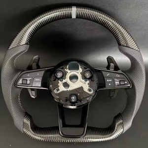 Volante de Fibra de Carbono Personalizado para <span class=keywords><strong>Audi</strong></span> <span class=keywords><strong>RS</strong></span> <span class=keywords><strong>A1</strong></span> A3 A4L A5 A6L Q3 Q5 Q7 A7 Q2 Q3 S4 S5 S7 8V B8 C7 2007-2021 - Product Image 1
