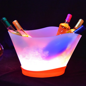 La partie ovale Champagne pp de 12L RVB a mené le seau à glace en plastique pour <span class=keywords><strong>Remy</strong></span> <span class=keywords><strong>Martin</strong></span> - Product Image 2