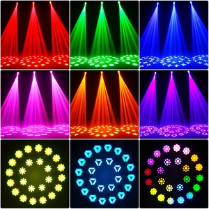 Luz Móvil de Escenario AC100-240V 350W con Prisma de <span class=keywords><strong>18</strong></span> Caras, Disco de Atomización Independiente, IP20 para Conciertos - Product Image 4