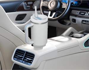 Gobelet isotherme de 40 oz avec poignée et paille, grande tasse de voyage réutilisable en acier inoxydable avec couvercle, compatible avec le porte-gobelet de voiture - Product Image 5