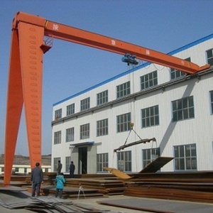 Rail Gantry Crane 5 Ton Single Girder Gantry Crane Power <b>Cable</b> A Fram Semi Gantry Crane For Sale - Product Image 1