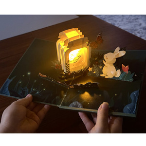 Yüksek kalite <span class=keywords><strong>3D</strong></span> dünya şişe tebrik kartı DIY zanaat yaratıcı kağıt sanat proje hediye kutusu çocuklar için UV baskılı festivali temalı - Product Image 1