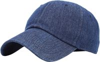 Gorra de Béisbol de Mezclilla con Bordado 3D, Azul Liso, con Visera, Lavada, para Mujer y Hombre, Ajustable, Estilo Dad Hat, para Deportes al Aire Libre