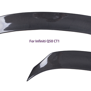สปอยเลอร์หลังคาร์บอนไฟเบอร์ทรง CT1 สำหรับ Q50 Q50S Q50L ปี 2013-2023 - Product Image 3