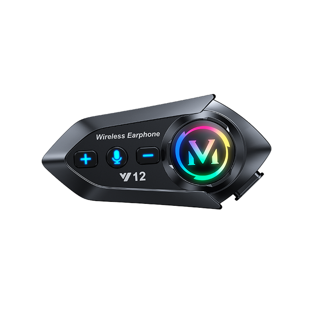 Y12 Ski Helmets RGB Light Effect FM Radio 500MAH Wireless Blue Tooth Headset with Motorcycle Speaker