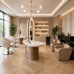 Arredamento Moderno Minimalista Stile Salone, Rendering 3D Max per Design d'Interni, Spazio per Parrucchiere, Styling ed Estetica - Product Image 2