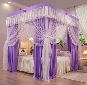 כילה נגד יתושים מתקפלת דו-שכבתית בסגנון נסיכותי מפואר לשנת <span class=keywords><strong>2026</strong></span>, לחסימת אור בחדר החשוך בקיץ, עמידה בפני מזיקים, כילה ביתית פרימיום - Product Image 2