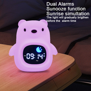 Progettato per bambini nuovo dispositivo digitale di rumore bianco con sveglia luce LED alba RGB luce naturale sveglia per bambini - Product Image 2