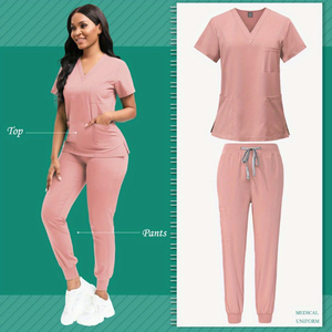 <span class=keywords><strong>Blouse</strong></span> de travail pour infirmières, <span class=keywords><strong>blouse</strong></span> de médecin pour salle d'opération, uniforme médical uni pour femmes - Product Image 6