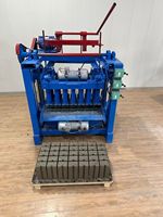 Machine à briques semi-automatique 4-35A, électrique et mobile, pour la fabrication de blocs autobloquants avec ligne de production de briques creuses en sable 220V/380V