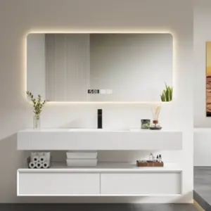 Cabinetry Lavamanos Cabinets Rectangular Hand Wash Faucet Modern Designer Basin Bathroom Vanity With Sink With Cabinet