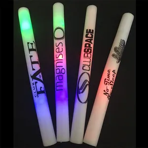 Varas personalizadas de espuma de led, varas de espuma led multicoloridas para casamento, 16 polegadas