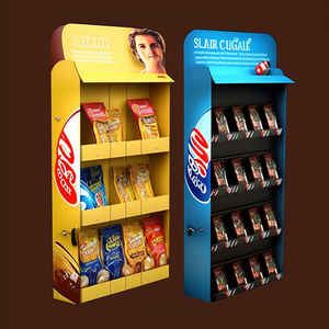 Expositor de cartón plegable para <span class=keywords><strong>supermercado</strong></span>, estante para golosinas, cadena, tienda, venta al por menor - Product Image 6