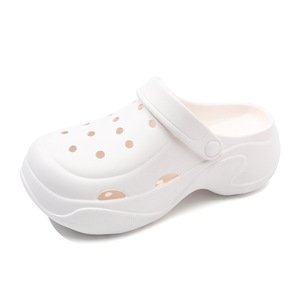Women's <b>Clogs</b> Platform Shoes Thick Sole White Non Slip Beach Sandals Summer Wear Resistant Casual Footwear - Product Image 5
