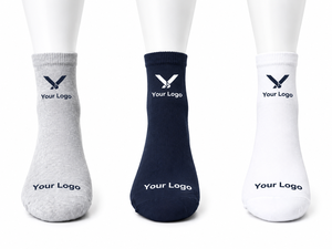 Chaussettes de sport basses avec personnalisation de marque, chaussettes sportives tendance antibactériennes, vente en gros - Product Image 1