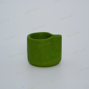 Pot de bougie en ciment artisanal artistique Accent décoratif - Product Image 4