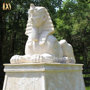 Usine de décoration de jardin sculpture à la main grandeur nature pierre naturelle marbre ancien <span class=keywords><strong>pharaon</strong></span> égyptien <span class=keywords><strong>Statue</strong></span> à vendre - Product Image 4