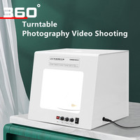 Sanoto TB20 20cm TB30 30cm Mini Studio Foto Kotak Lampu Fotografi Dimmable Meja Putar Berputar Kotak LED
