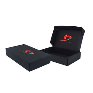 Nhà Máy Sản Xuất Tùy Chỉnh Thiết Kế Thủ Công Màu Đen Giấy Có Thể Gập Lại Sóng Bao Bì Vận Chuyển Bưu Phẩm Hộp Với Biểu Tượng Tùy Chỉnh - Product Image 3