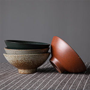 Haute qualité micro-ondes lave-vaisselle Style japonais Vintage nouilles en céramique Ramen bol - Product Image 2