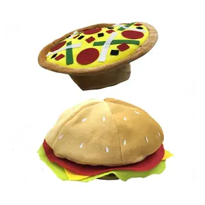 Custom Funny Hamburg Hat Novelty Food Party Hats Birthday Pizza Hat